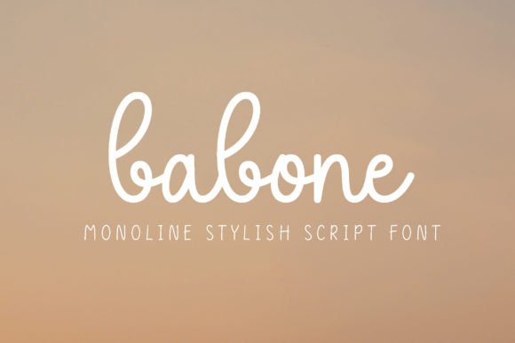 Babone: The Flexible Script Font for Editorial Personality