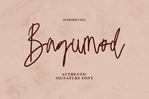 Bagumod: A Script Font with a Dancing Personality