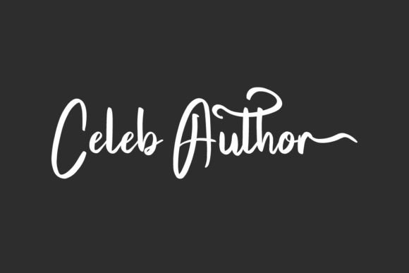Celeb Author: A Bold Signature Font for Modern Web Experiences