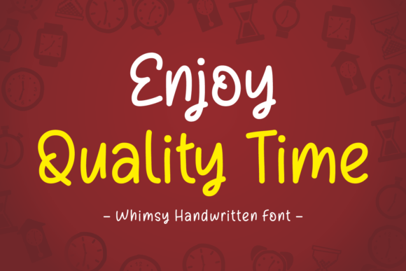 Enjoy Quality Time: A Font That Captures Authentic Editorial Warmth