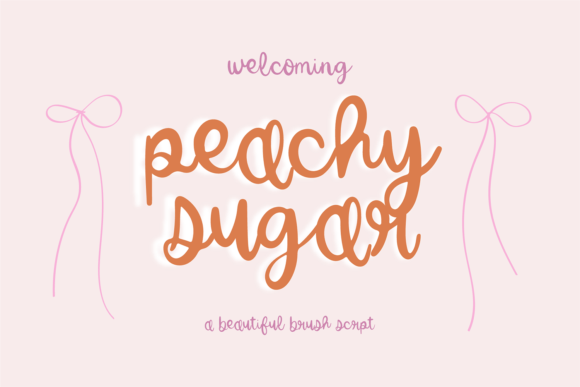 Peachy Sugar: A Whimsical Script Font for Editorial Personality