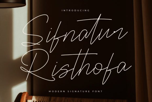 Sifnatur Risthofa: A Modern Signature Font for Editorial Mood