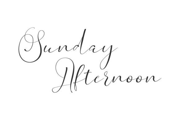 Sunday Afternoon: An Editorial Font for Quiet Moments