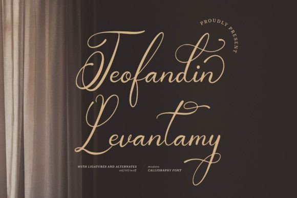 Teofandin Levantamy: A Font That Makes Your Brand Look Elegant