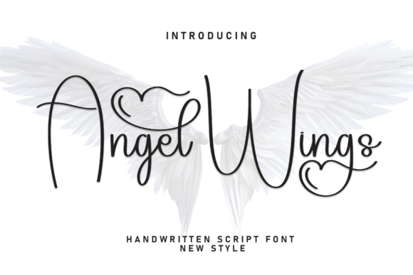 The Angel Wings Font for Elegant Crafting Projects