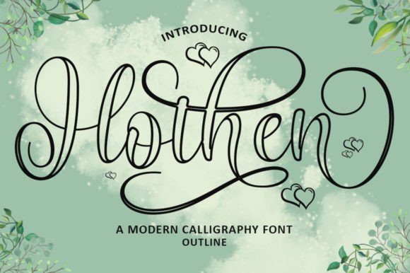 Using Hothen Outline Font for a Warm, Handcrafted Brand Identity